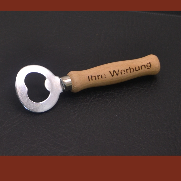 1 bottle opener / design, wood with engraving